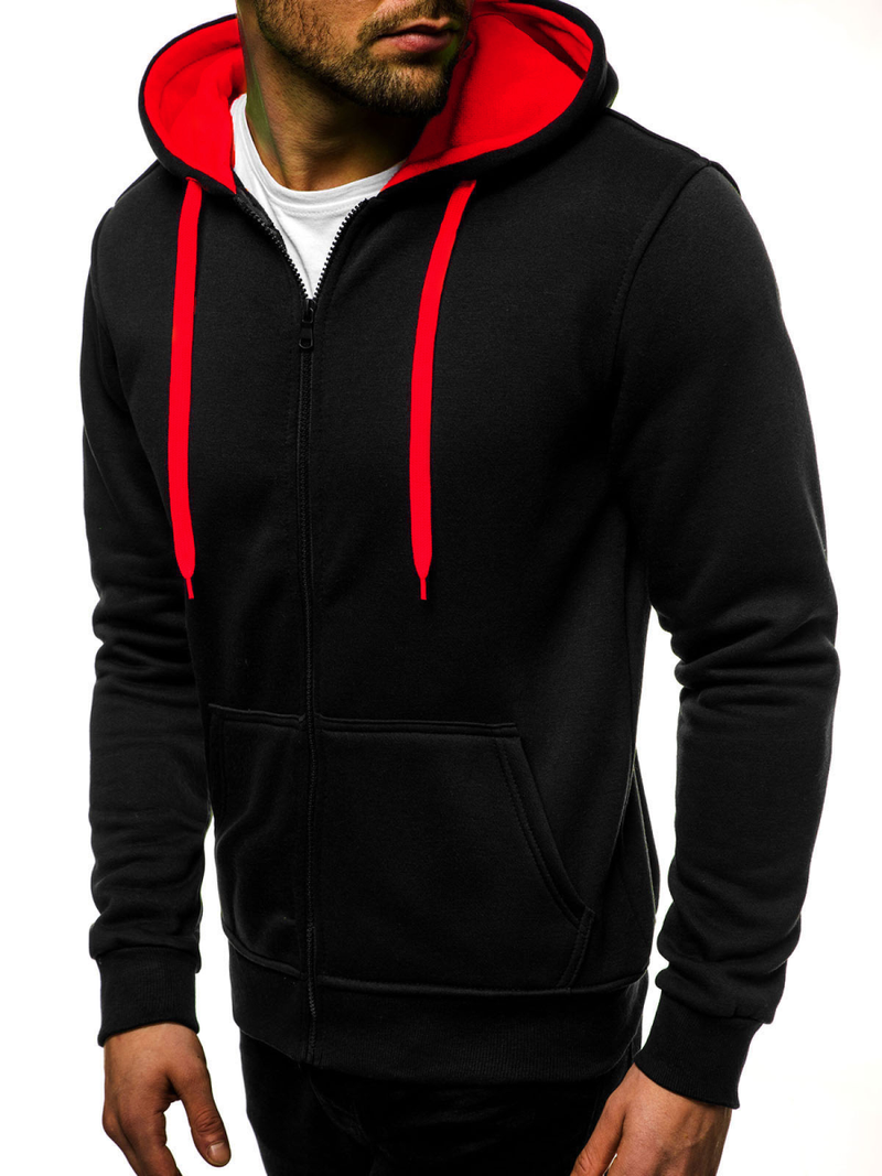 Muška dukserica crno-Crvena OZONEE JS/2013