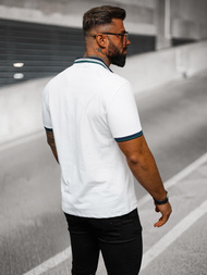 Muška polo majica bijela OZONEE O/DA729