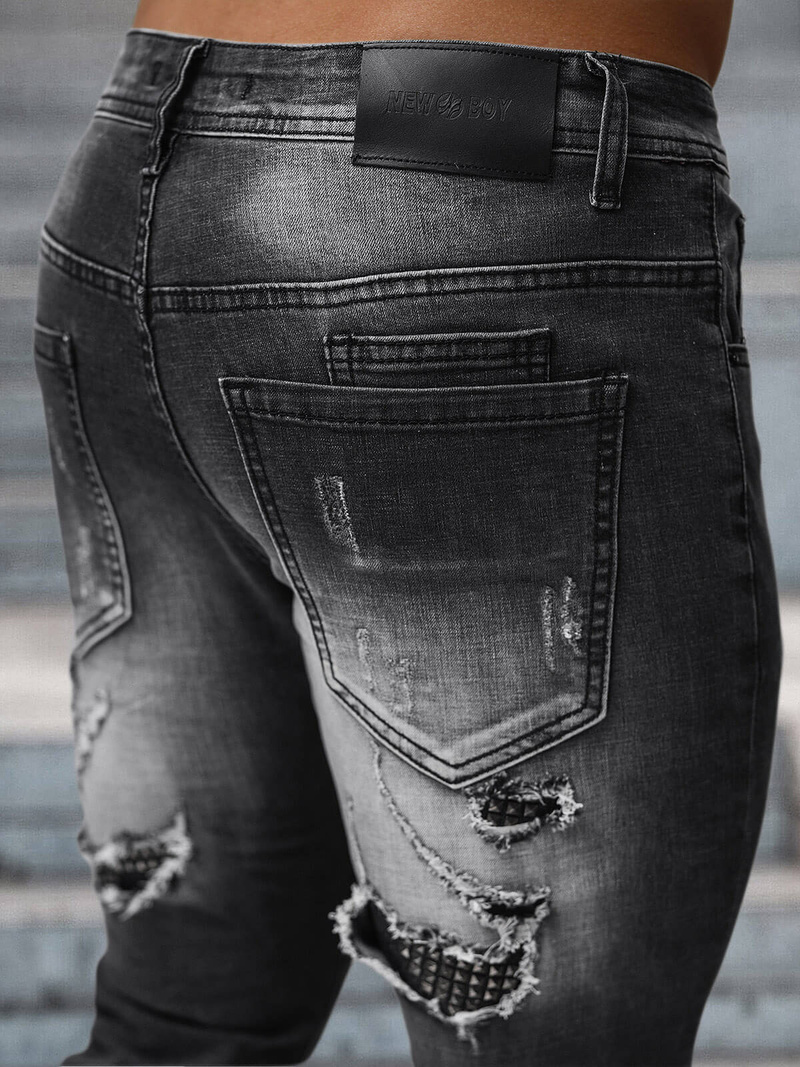 Muške traperice crne OZONEE NB/MP0152N