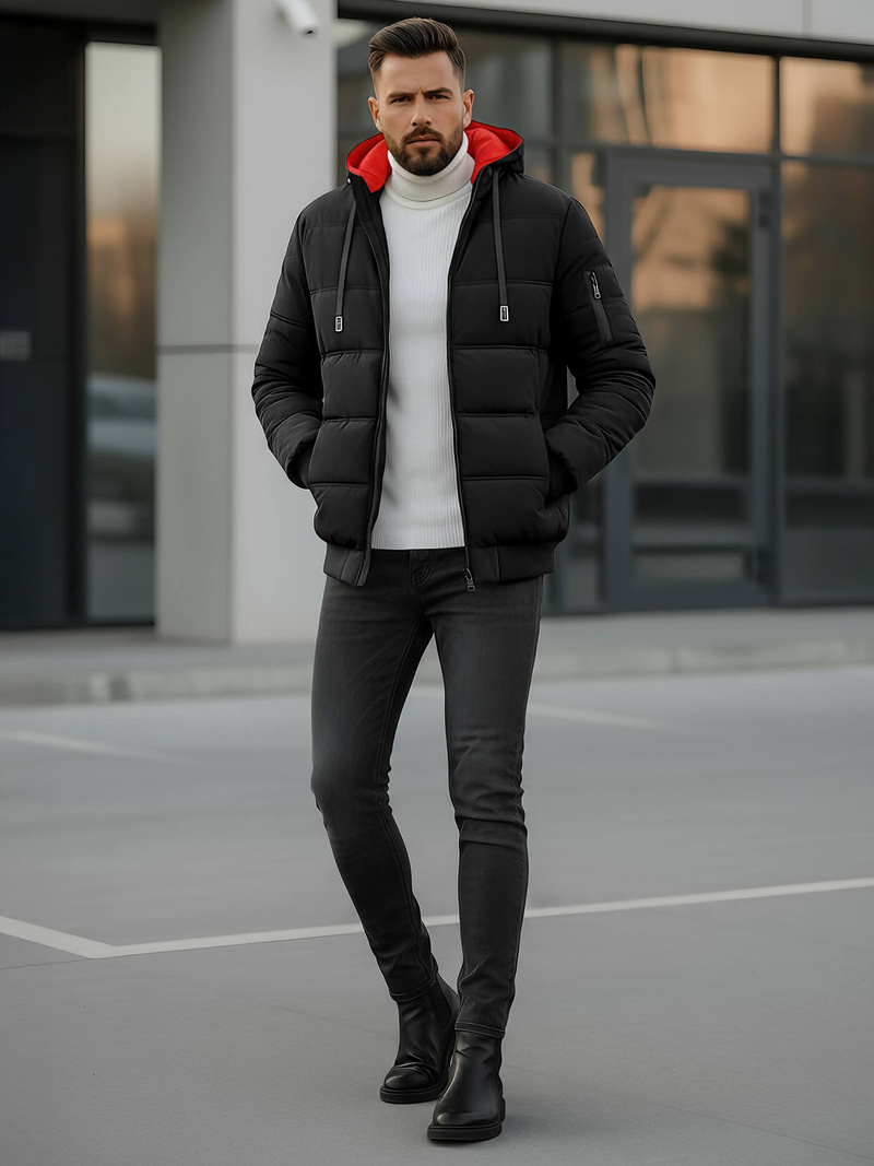 Muška jakna crna OZONEE JS/31M5003Z