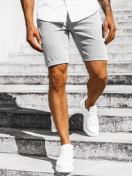 Muške chino kratke hlače Sive OZONEE DJ/1005