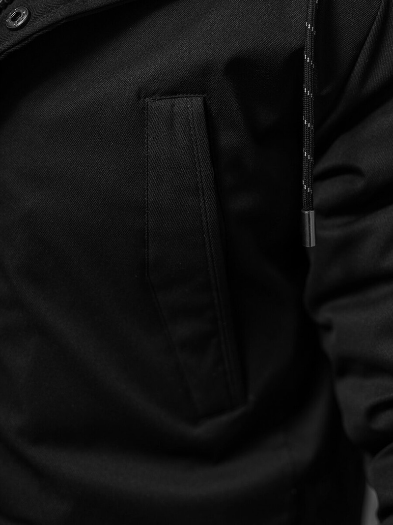 Muška parka jakna crna OZONEE JS/5M120/392