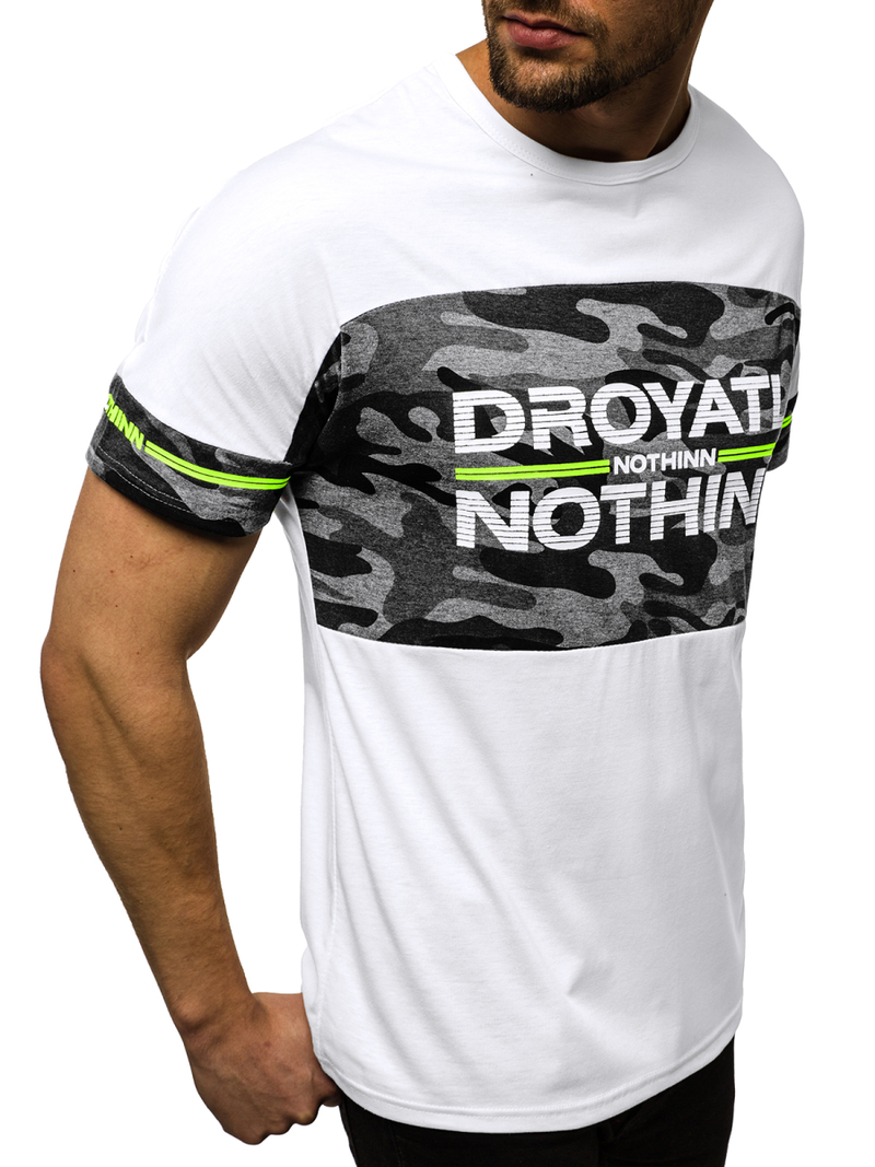 Muška majica Bijela OZONEE JS/SS10976