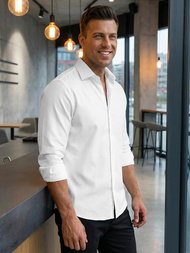 Muška košulja bijela OZONEE V/V189