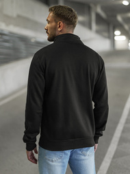 Muška dukserica s patentom crna OZONEE JS/2002Z