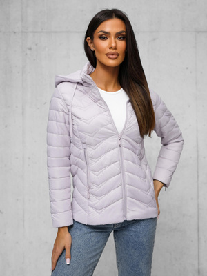 Ženska jakna svijetlo ljubičasta OZONEE JS/16M9238/35