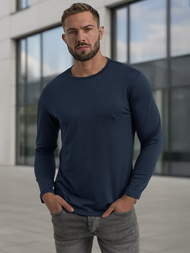 Muška majica dugi rukav modri OZONEE JS/DB71/5