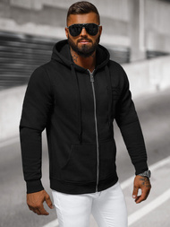 Muška dukserica s kapuljačom crna OZONEE NB/MF2003