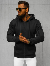 Muška dukserica s kapuljačom crna OZONEE JS/2008Z