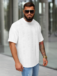 Muška Majica Bijela OZONEE O/B1149