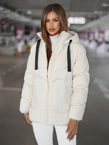 Ženska jakna ecru OZONEE JS/5M3251/281
