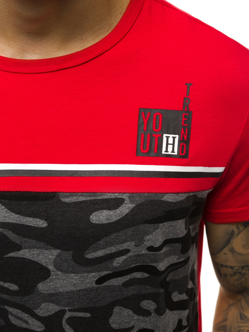 Muška majica Crveni OZONEE JS/SS10979