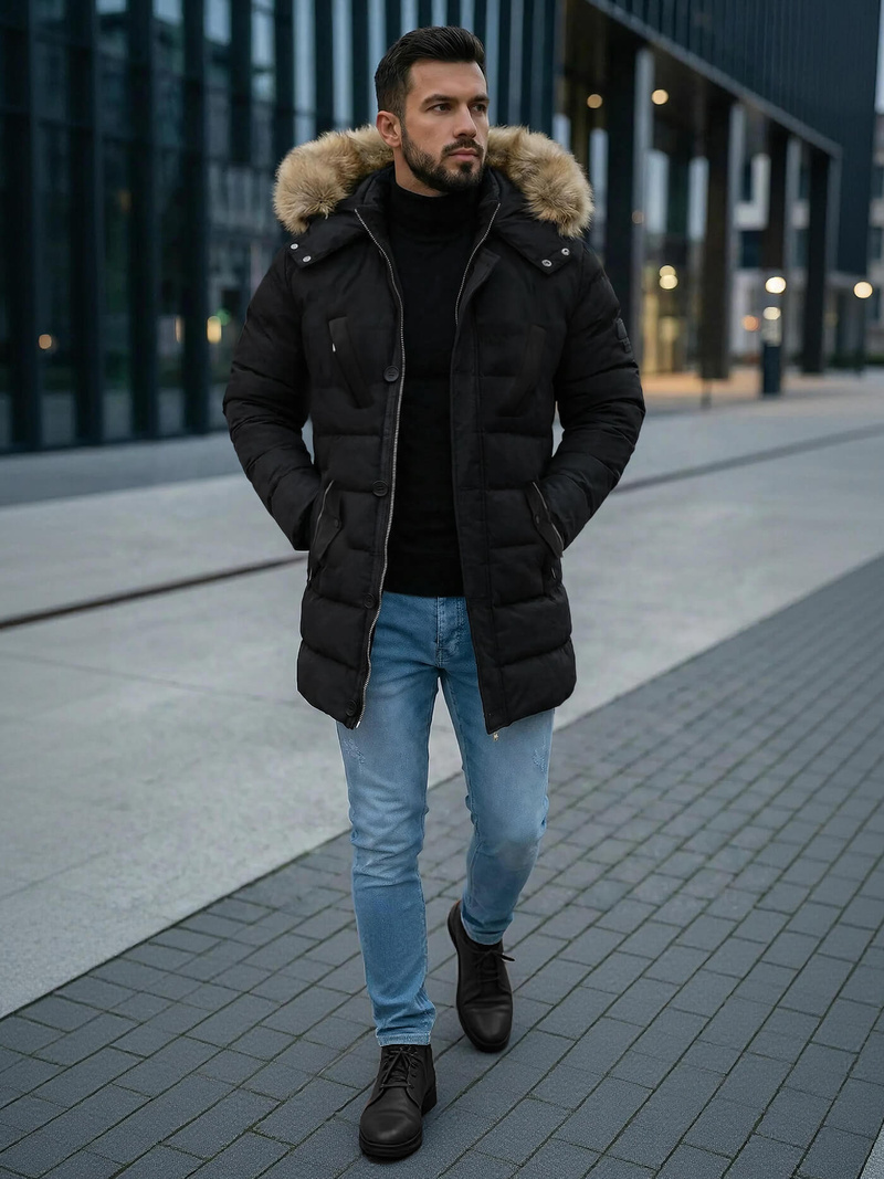 Muška Jakna Crna OZONEE JS/5M3122/392Z