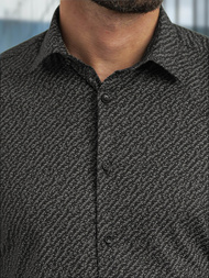 Muška košulja crna OZONEE V/V184