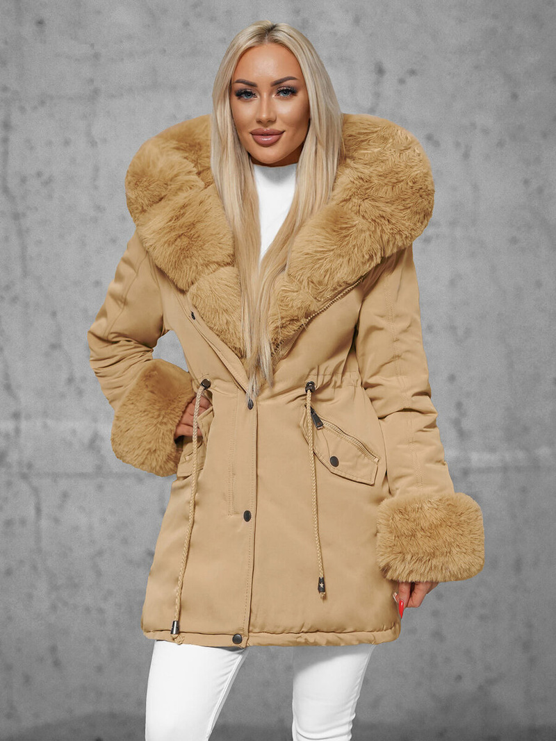 Ženska Zimska Jakna Bež OZONEE JS/16M9062/62Z