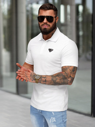 Muška polo majica bijela OZONEE NB/MT3122