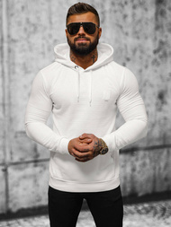 Muška dukserica s kapuljačom ecru OZONEE O/TB2272