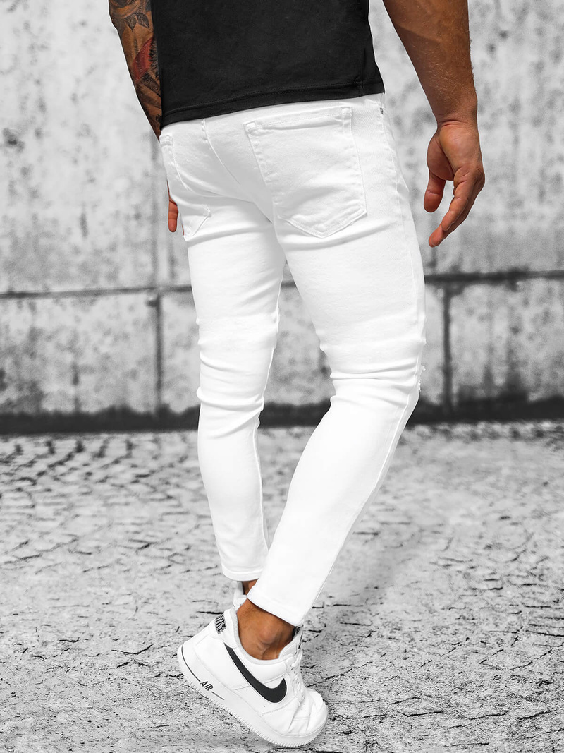 Muške Traperice Bijele OZONEE E/5391/01