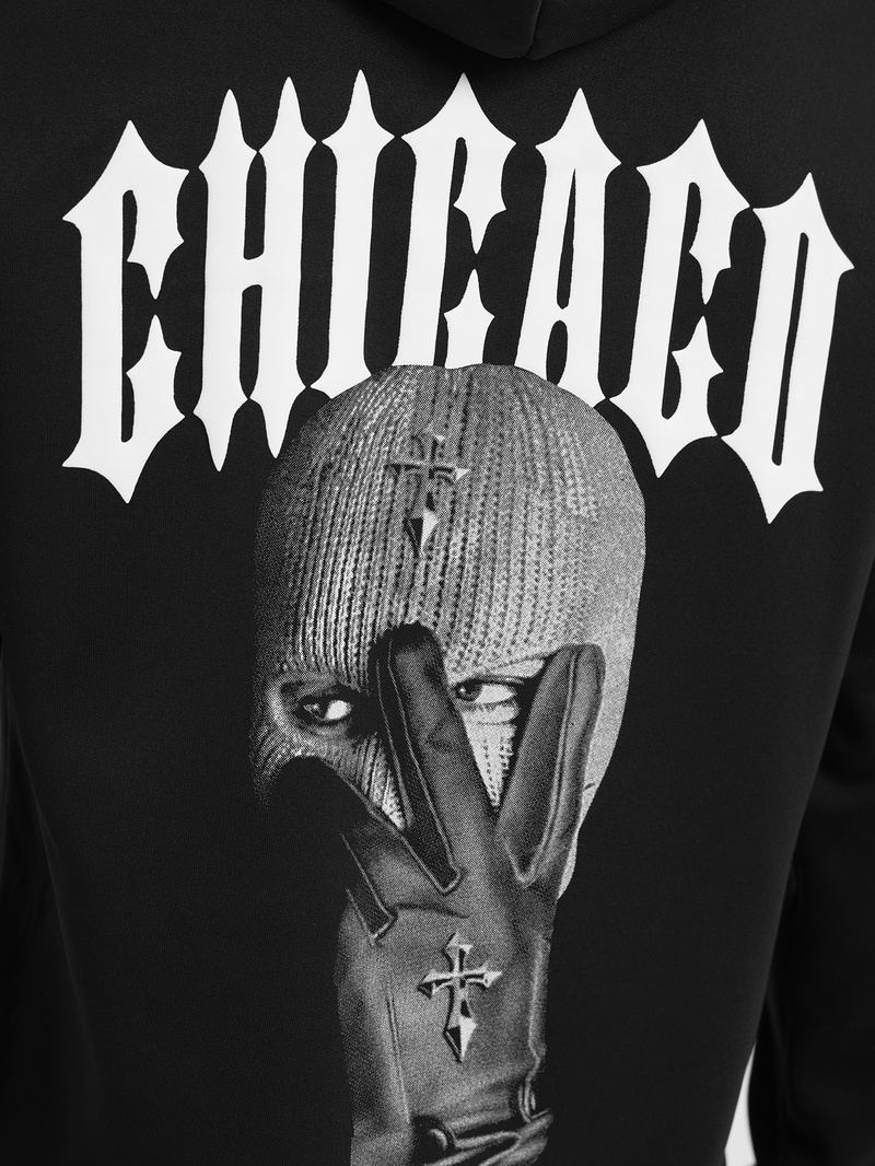 Muška dukserica s kapuljačom crna JS/21B1903/3