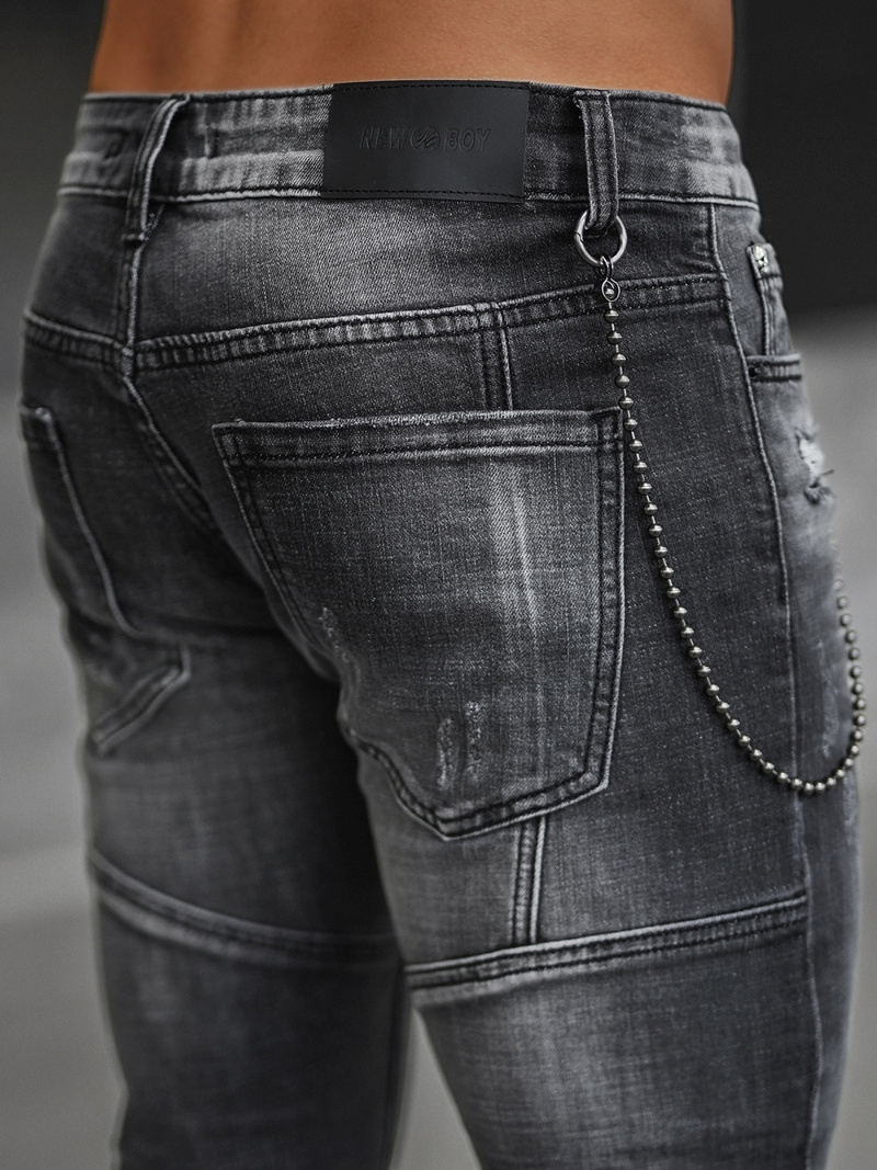 Muške traperice crne OZONEE NB/MP0051NZ