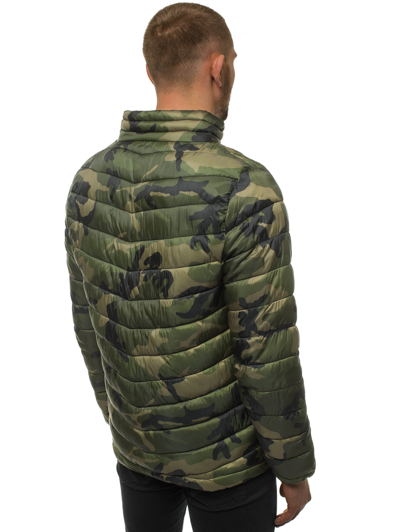Muška proljetna jakna zelena-camo OZONEE JS/SM80Z