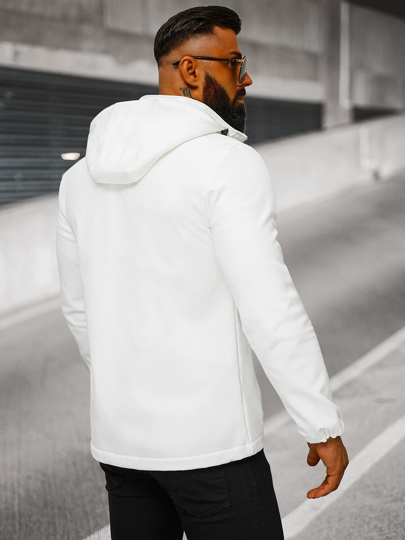 Muška softshell jakna bijela OZONEE JS/HH017/45Z