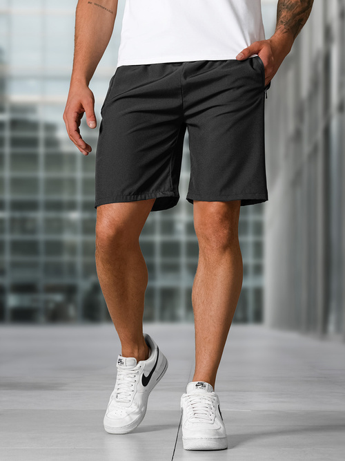 Muške sportske kratke hlače crne OZONEE JS/29K1567/3