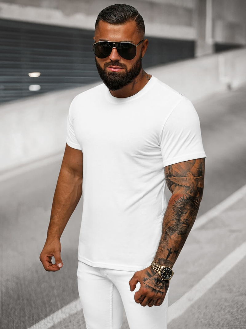 Muška majica bijela OZONEE O/T1277/1