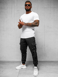 Muške sportske hlače crne OZONEE O/PS6021