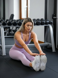 Ženske sportske tajice svijetlo ljubičaste OZONEE JS/17K580/85Z