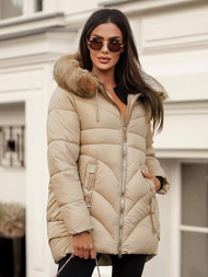 Ženska Jakna Bež OZONEE JS/5M3257/62