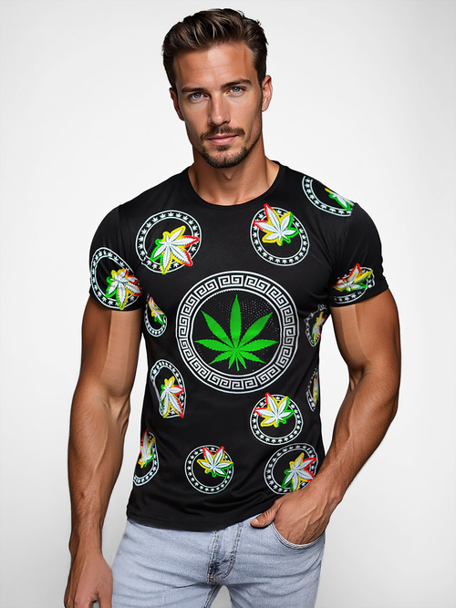 Muška majica crna OZONEE O/T135/3Z