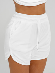 Ženski trenirka od velura bijeli OZONEE JS/35C1717/1