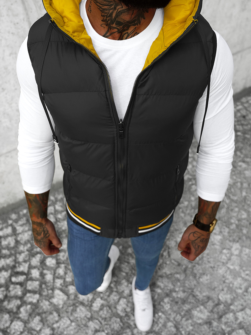 Muški Dvostrana Prsluk Crna OZONEE N/7127