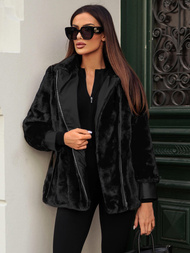 Ženska jakna crna OZONEE JS/11Z8075Z