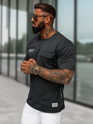 Muška Majica Crna OZONEE O/QQ1530