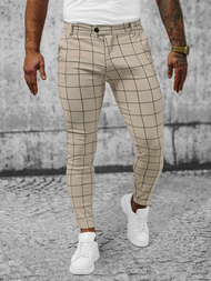 Muške Chino Hlače Bež OZONEE O/P4009