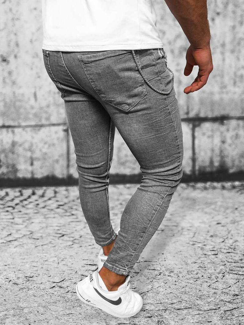 Muške Traperice Grafitne OZONEE O/MB459