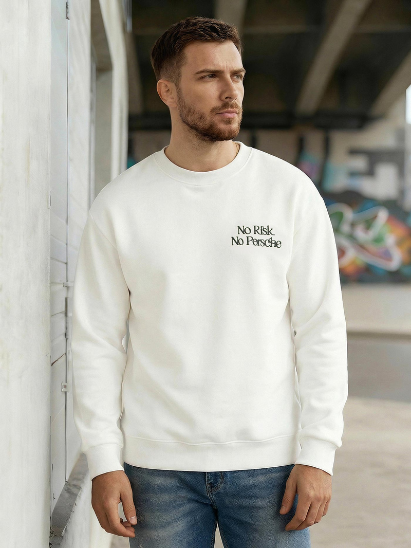 Muška Dukserica Bijela OZONEE JS/65B3918/1Z