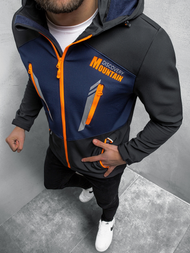 Muška softshell jakna Crno-modra OZONEE JS/HH022/1A