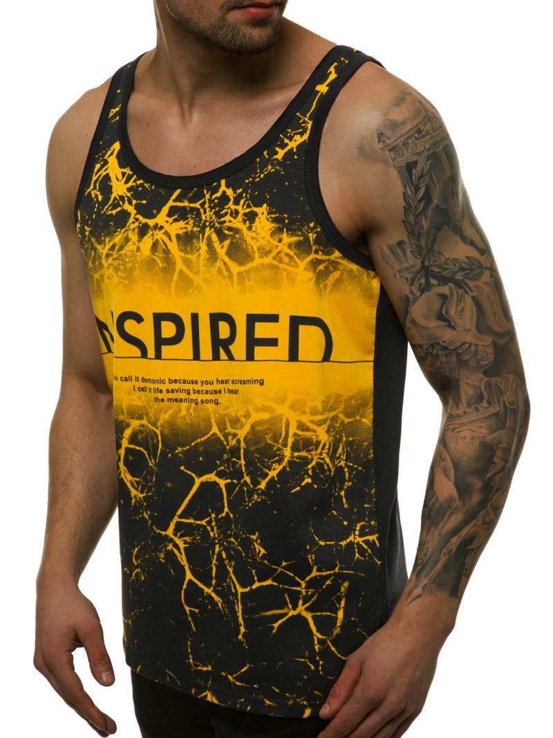 Muška majica bez rukava Žuta OZONEE JS/SS11050