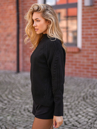 Ženski pulover crni OZONEE JS/53B5201/3