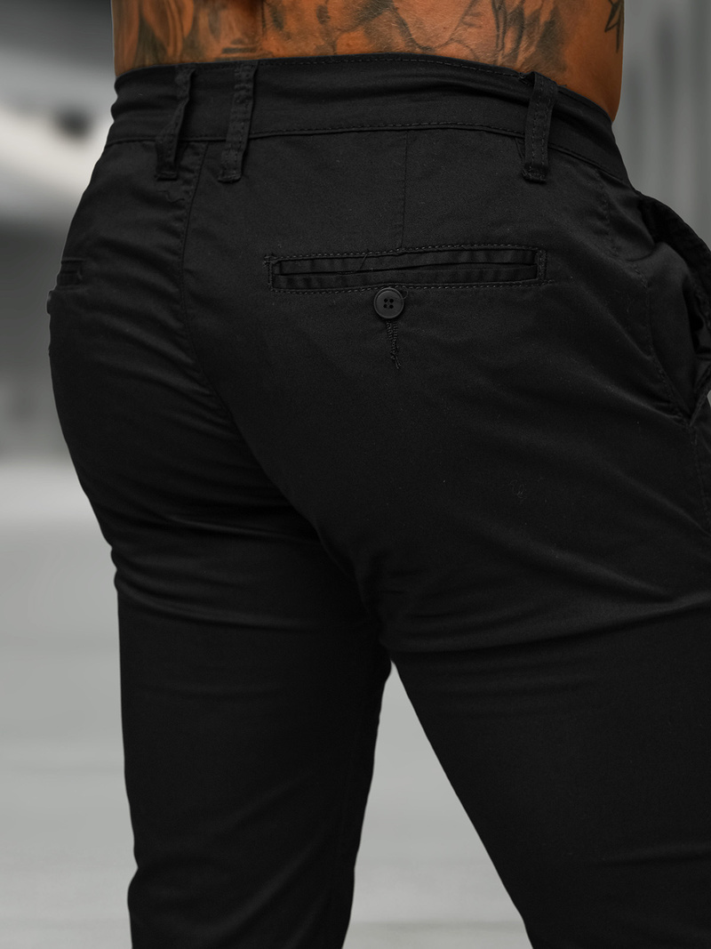 Muške Hlače Crne OZONEE BL/SK222/1