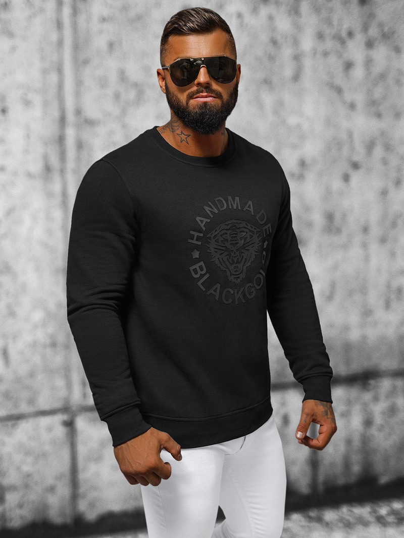 Muška dukserica crna OZONEE NB/MF2008