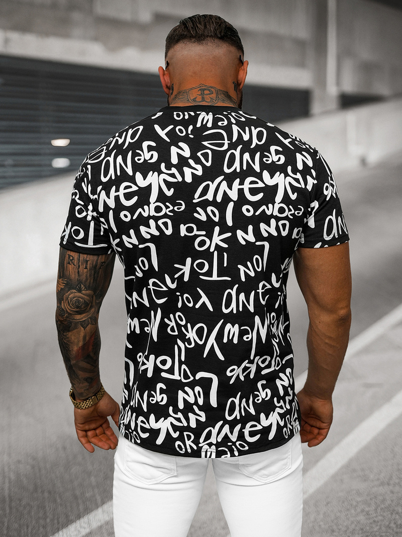 Muška majica crna OZONEE O/T1268/3