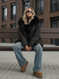 Ženska jakna crna OZONEE JS/16M9185/392