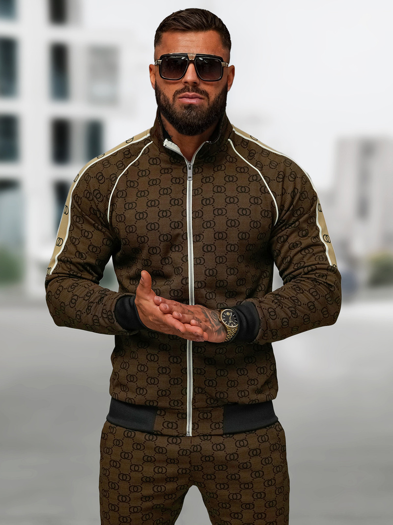 Muška Trenirka Tamno-Bež OZONEE O/FF5110AB