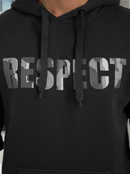 Muška dukserica s kapuljačom crna OZONEE JS/8B1759/3