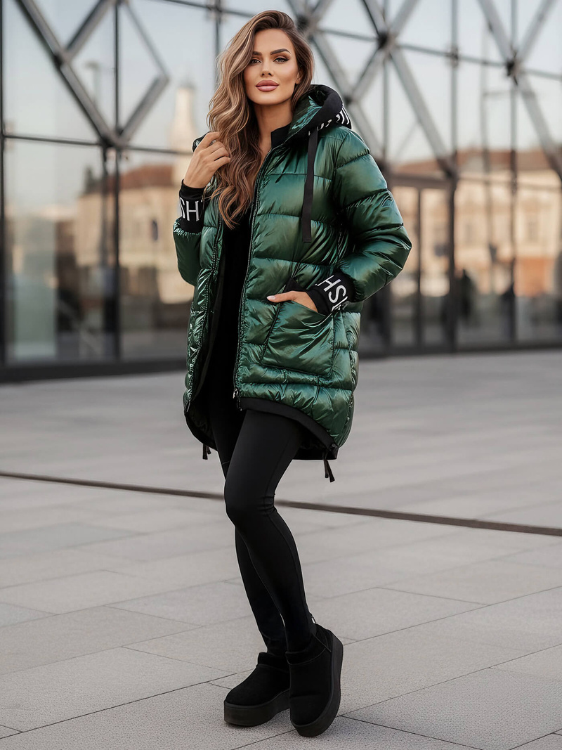 Ženska jakna zelena OZONEE JS/5M3188/238Z