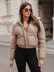 Ženska jakna tamno-bež OZONEE JS/5M3260/84